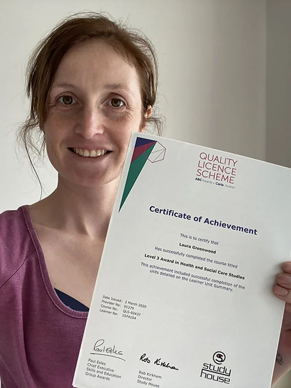 Picture of a recent Distance Learning Centre Graduate